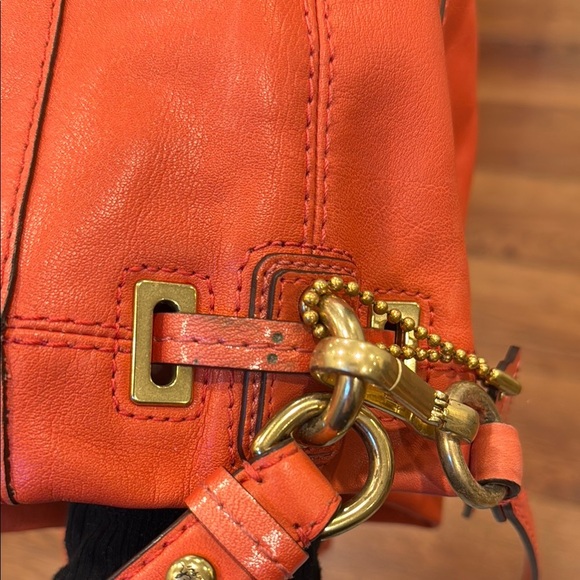 Coach Salmon Leather Bucket Bag - Picture 12 of 14